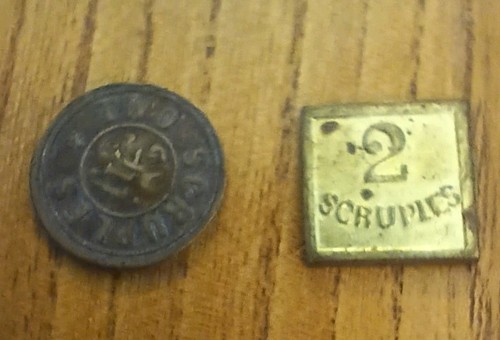 Vintagr pair scruple - pair,