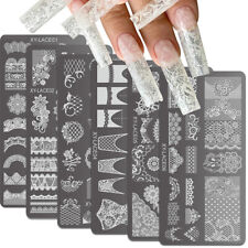 Stainless Steel Nail Art Stamping Plates Nail Design Reusable Stencils Template