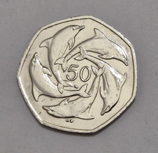 2001 Rare GIBRALTAR 50p Fifty