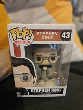Stephen King with Book Funko Pop #43 Icons Vinyl Figure Horror 
