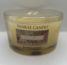 Yankee Scented White Housewarmer Candle Large Jar 17oz 482g - Country Linen