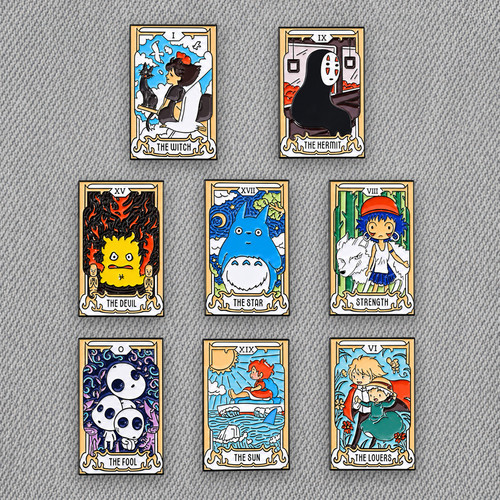 Studio ghibli set enamel - studio, of