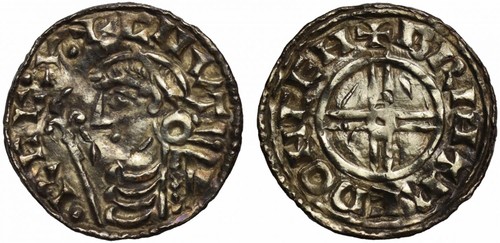 Canute penny short cross - canute, penny,