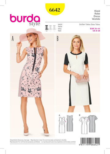 Burda 6642 misses dresses - 6642,