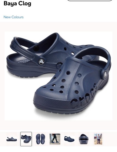 Crocs baya navy blue clogs - baya,