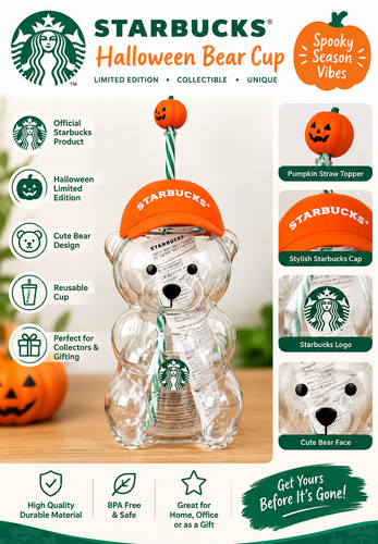 Starbucks halloween bear - starbucks,