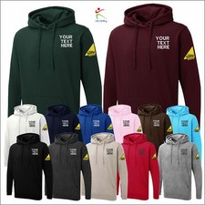 Personalised Embroidered GAS SAFE REGISTER Logo On Sleeve Workwear Hooded TOP 