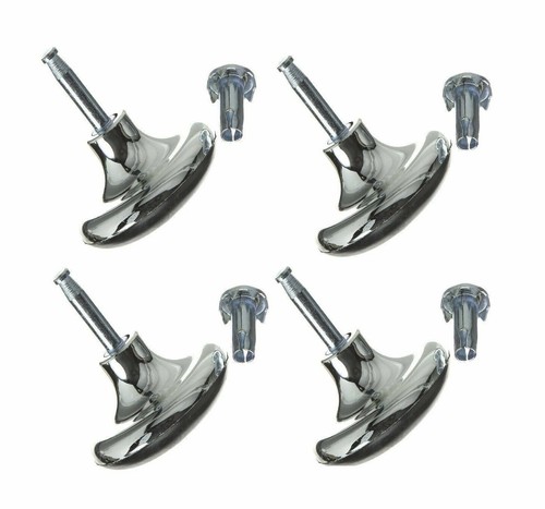 Chrome feet bed legs - chrome,