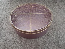 MAUVE GIFT BOX, WITH DECORATIVE GOLD LID - Excellent Condition - FOR CHRISTMAS