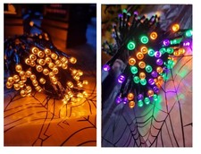 10M Halloween LED Fairy Lights Battery Horror Scene Setter Light Up Decorations