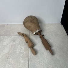 Vintage Wooden Mannequin Head