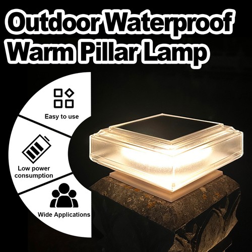 Led solar post light - post,