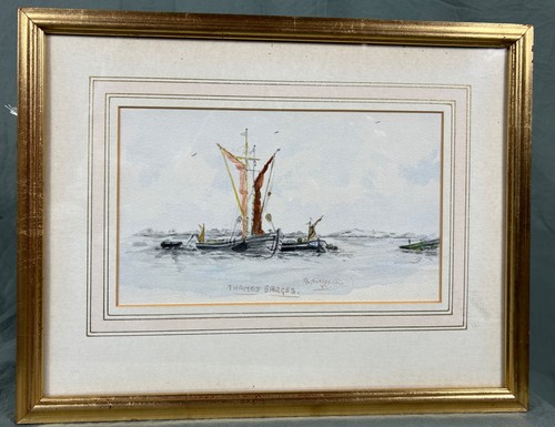 20th century thames barges - century,