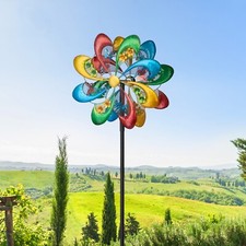 79" Metal Windmill Garden Art