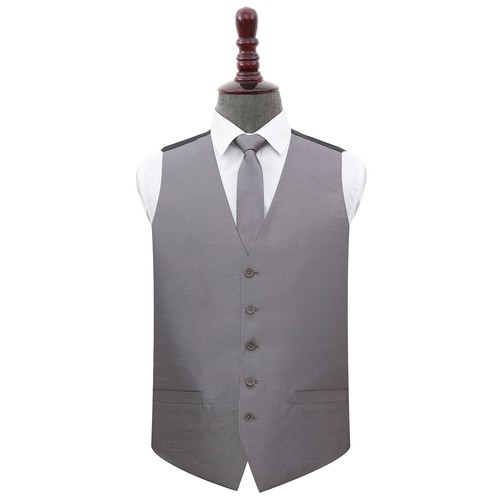 Mens waistcoat tie set - tie, plain