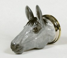Horse stirrup cup Staffordshire English, fine bone china