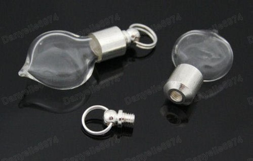 5pcs flat teardrop glass - 5pcs,