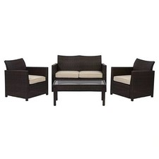 1x pallet of Brown Jakarta Outdoor Sofa Set 4 Piece RRP 499.00 lot R2363