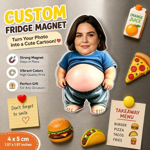 Custom funny belly fridge - funny,
