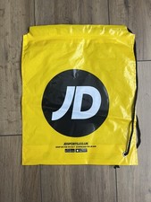 Small Jd Sports Black Drawstring Bag - Yellow / Black