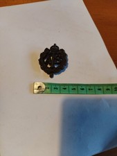 ATS PLASTIC/BAKELITE CAP BADGE KINGS CROWN GENUINE ORIGINAL WW2 ERA