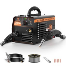 H HZXVOGEN Gasless MIG Welder 220V Flux Core 145A Welder, Dual RRP £104.99