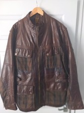  Timberland Millerain Leather Jacket XL/ 2XL  Brown 