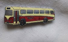 Enamelled Pin Badge - Trent transport Seddon Bus Red /Cream