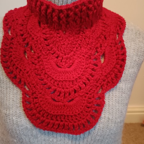 Handmade crochet neck warmer - crochet,