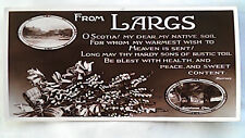 Postcard. From LARGS. Verse from Robert Burns. Used. VG.