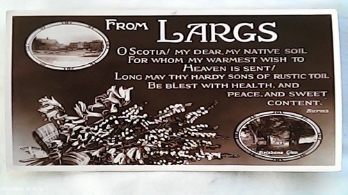 Postcard from largs verse - postcard.,
