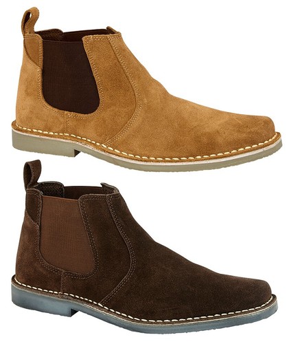 Mens suede chelsea - mens,