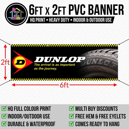 Dunlop tyres vinyl pvc - tyres,