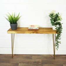 Console Table With Gold Hair
