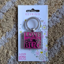 Volkswagen Beetle  Keyring - Love Bug Design. Official Merchandise