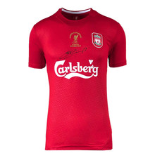 Steven Gerrard Signed Liverpool Shirt Istanbul 2005 Champions League Winners COA