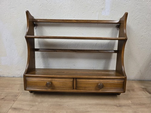 Vintage ercol solid elm open - solid,