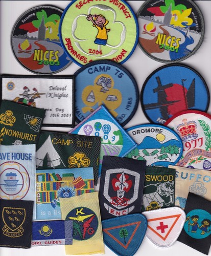 Girl guide badges - girl,