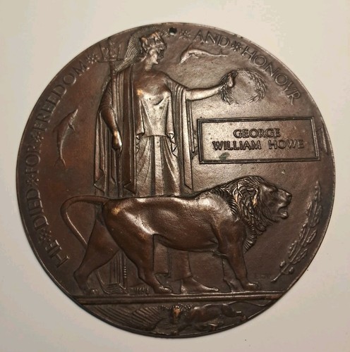 Ww1 death plaque george - death,