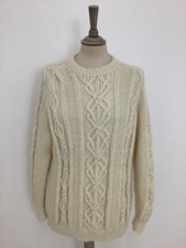 Vintage 80s handknit Aran