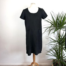 Black Linen Dress by Eva