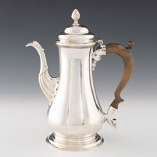 Georgian Sterling Silver Coffee Pot London 1769