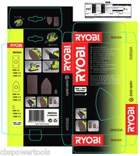 Ryobi SMS30A Multi Sanding Sheets (30 pcs)