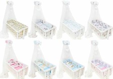 Universal Canopy Holder Pole Bar Drape Mosquito Net with Ribbon Fits Crib/Cradle