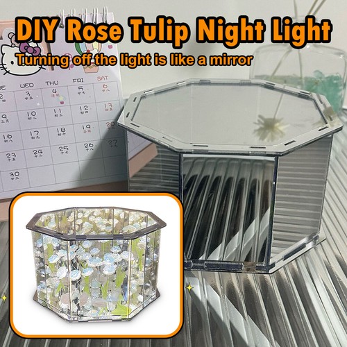 Diy tulip rose mirror - diy,