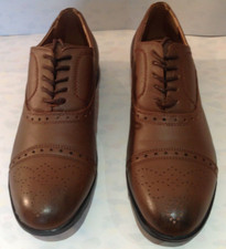 Feud London Men's Brown Lace Up Oxford Brogue Shoes-  UK  7   EU 41  Brand New
