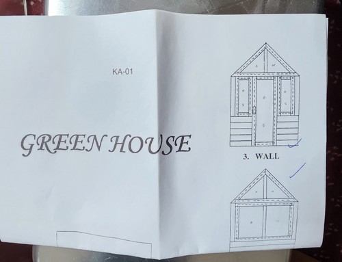 Dollhouse miniature greenhouse - dollhouse,