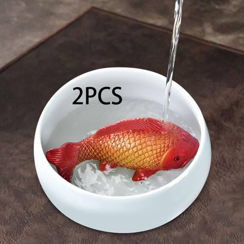 Fish figurines livable tea set - figurines,
