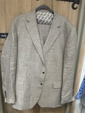 Moss Bros Men's Linen 3-Piece