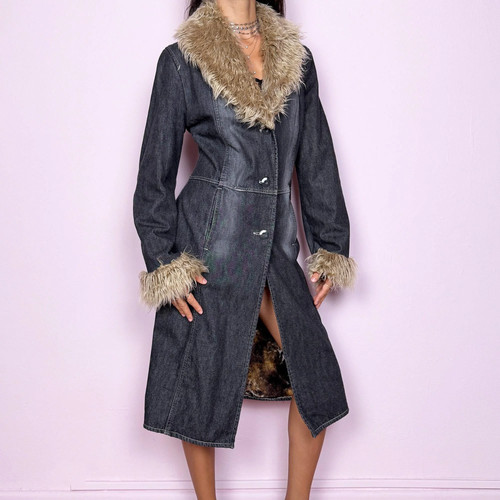 Vintage denim penny - vintage, coat